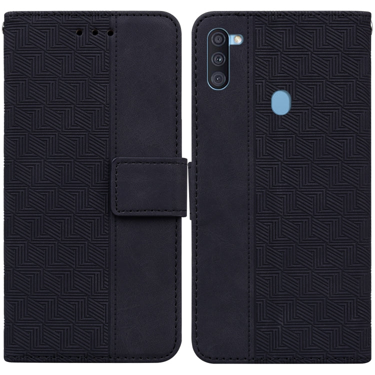Geometric Embossed Leather Phone Case, For Samsung Galaxy A11 / M11 EU Version, For Samsung Galaxy A41, For Samsung Galaxy A02s 164.2mm US Version, For Samsung Galaxy A02s 166.5mm EU Version, For Samsung Galaxy A03s 164.2mm US Version                  ...