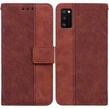 Load image into Gallery viewer, Geometric Embossed Leather Phone Case, For Samsung Galaxy A11 / M11 EU Version, For Samsung Galaxy A41, For Samsung Galaxy A02s 164.2mm US Version, For Samsung Galaxy A02s 166.5mm EU Version, For Samsung Galaxy A03s 164.2mm US Version                  ...