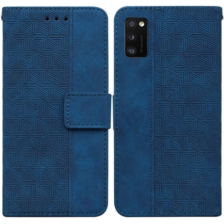Geometric Embossed Leather Phone Case, For Samsung Galaxy A11 / M11 EU Version, For Samsung Galaxy A41, For Samsung Galaxy A02s 164.2mm US Version, For Samsung Galaxy A02s 166.5mm EU Version, For Samsung Galaxy A03s 164.2mm US Version                  ...
