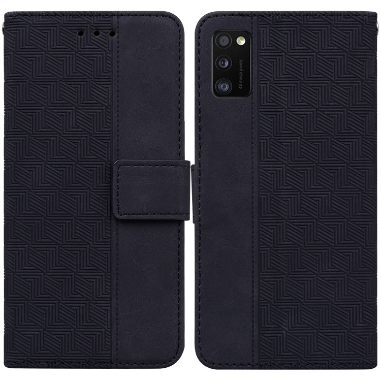 Geometric Embossed Leather Phone Case, For Samsung Galaxy A11 / M11 EU Version, For Samsung Galaxy A41, For Samsung Galaxy A02s 164.2mm US Version, For Samsung Galaxy A02s 166.5mm EU Version, For Samsung Galaxy A03s 164.2mm US Version                  ...