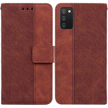 Load image into Gallery viewer, Geometric Embossed Leather Phone Case, For Samsung Galaxy A11 / M11 EU Version, For Samsung Galaxy A41, For Samsung Galaxy A02s 164.2mm US Version, For Samsung Galaxy A02s 166.5mm EU Version, For Samsung Galaxy A03s 164.2mm US Version                  ...