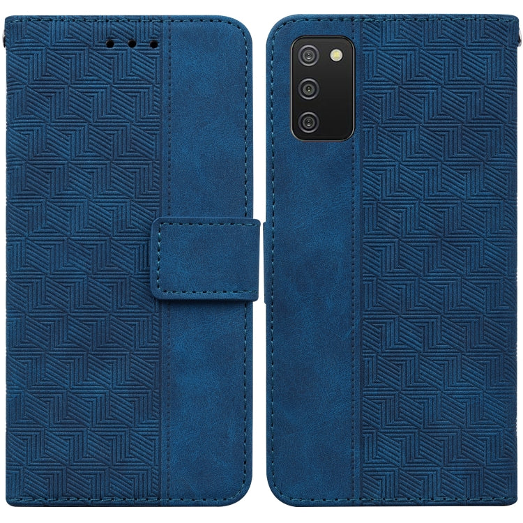 Geometric Embossed Leather Phone Case, For Samsung Galaxy A11 / M11 EU Version, For Samsung Galaxy A41, For Samsung Galaxy A02s 164.2mm US Version, For Samsung Galaxy A02s 166.5mm EU Version, For Samsung Galaxy A03s 164.2mm US Version                  ...