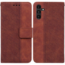 Load image into Gallery viewer, Geometric Embossed Leather Phone Case, For Samsung Galaxy A11 / M11 EU Version, For Samsung Galaxy A41, For Samsung Galaxy A02s 164.2mm US Version, For Samsung Galaxy A02s 166.5mm EU Version, For Samsung Galaxy A03s 164.2mm US Version                  ...