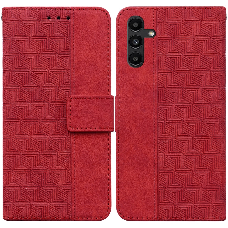 Geometric Embossed Leather Phone Case, For Samsung Galaxy A11 / M11 EU Version, For Samsung Galaxy A41, For Samsung Galaxy A02s 164.2mm US Version, For Samsung Galaxy A02s 166.5mm EU Version, For Samsung Galaxy A03s 164.2mm US Version                  ...