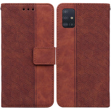 Load image into Gallery viewer, Geometric Embossed Leather Phone Case, For Samsung Galaxy M42 5G, For Samsung Galaxy A51, For Samsung Galaxy A51 5G, For Samsung Galaxy A52 4G / 5G, For Samsung Galaxy A71, For Samsung Galaxy A71 5G, For Samsung Galaxy A72 4G / 5G                      ...