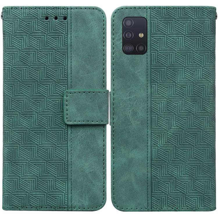 Geometric Embossed Leather Phone Case, For Samsung Galaxy M42 5G, For Samsung Galaxy A51, For Samsung Galaxy A51 5G, For Samsung Galaxy A52 4G / 5G, For Samsung Galaxy A71, For Samsung Galaxy A71 5G, For Samsung Galaxy A72 4G / 5G                      ...
