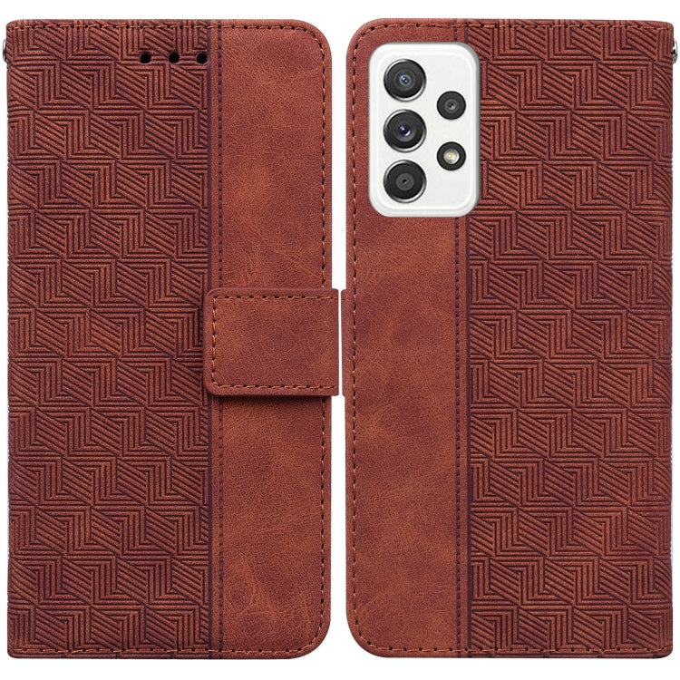 Geometric Embossed Leather Phone Case, For Samsung Galaxy M42 5G, For Samsung Galaxy A51, For Samsung Galaxy A51 5G, For Samsung Galaxy A52 4G / 5G, For Samsung Galaxy A71, For Samsung Galaxy A71 5G, For Samsung Galaxy A72 4G / 5G                      ...