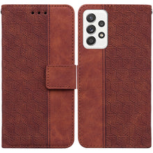 Load image into Gallery viewer, Geometric Embossed Leather Phone Case, For Samsung Galaxy M42 5G, For Samsung Galaxy A51, For Samsung Galaxy A51 5G, For Samsung Galaxy A52 4G / 5G, For Samsung Galaxy A71, For Samsung Galaxy A71 5G, For Samsung Galaxy A72 4G / 5G                      ...