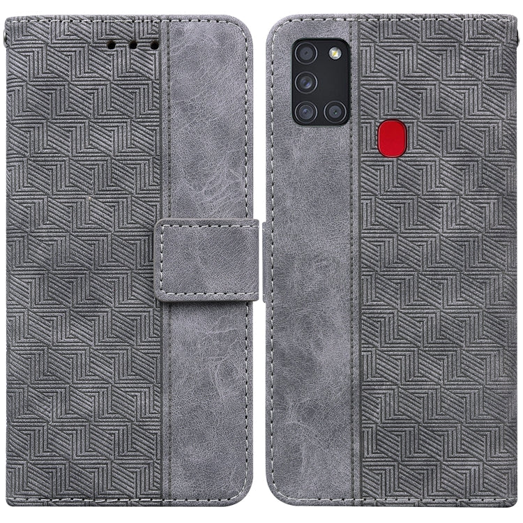 Geometric Embossed Leather Phone Case, For Samsung Galaxy A12 5G, For Samsung Galaxy A21s, For Samsung Galaxy A22 4G, For Samsung Galaxy A31, For Samsung Galaxy A32 4G, For Samsung Galaxy A32 5G, For Samsung Galaxy A42 5G, For Samsung Galaxy F22 4G