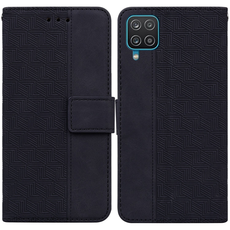 Geometric Embossed Leather Phone Case, For Samsung Galaxy A12 5G, For Samsung Galaxy A21s, For Samsung Galaxy A22 4G, For Samsung Galaxy A31, For Samsung Galaxy A32 4G, For Samsung Galaxy A32 5G, For Samsung Galaxy A42 5G, For Samsung Galaxy F22 4G