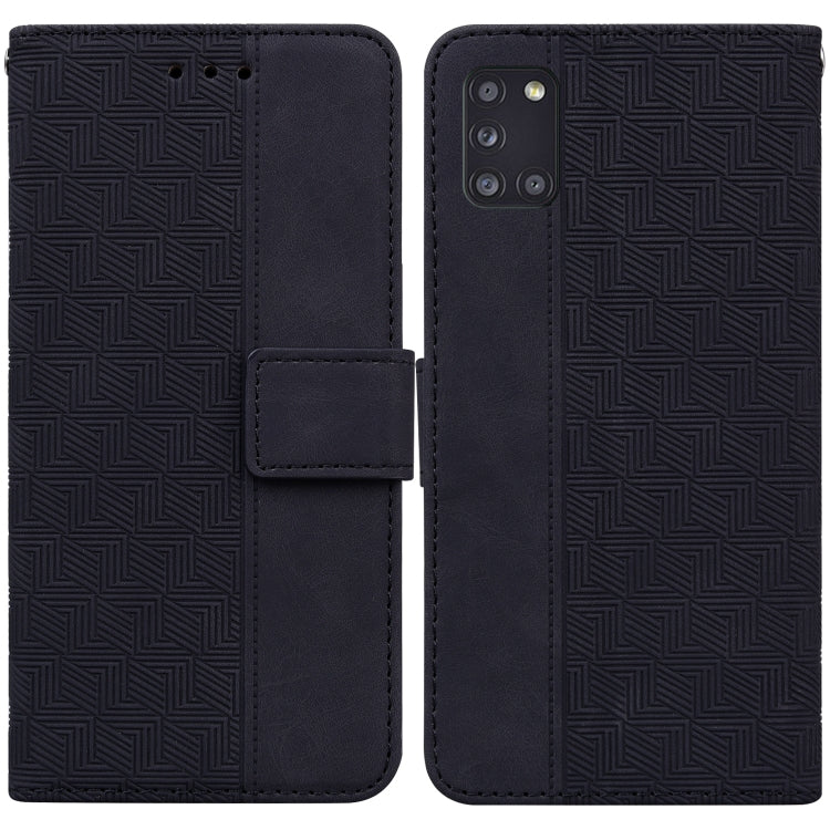 Geometric Embossed Leather Phone Case, For Samsung Galaxy A12 5G, For Samsung Galaxy A21s, For Samsung Galaxy A22 4G, For Samsung Galaxy A31, For Samsung Galaxy A32 4G, For Samsung Galaxy A32 5G, For Samsung Galaxy A42 5G, For Samsung Galaxy F22 4G