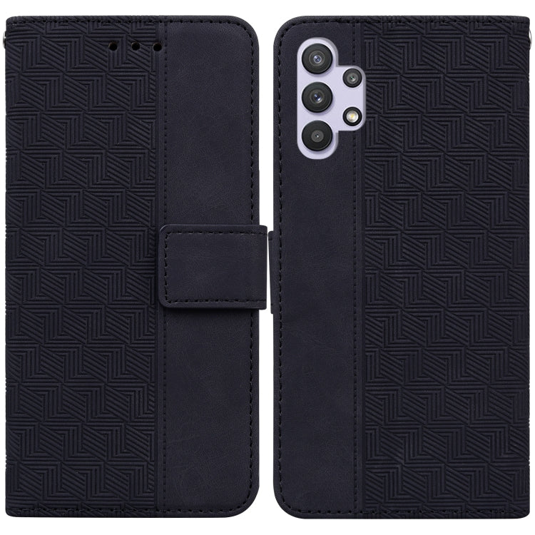 Geometric Embossed Leather Phone Case, For Samsung Galaxy A12 5G, For Samsung Galaxy A21s, For Samsung Galaxy A22 4G, For Samsung Galaxy A31, For Samsung Galaxy A32 4G, For Samsung Galaxy A32 5G, For Samsung Galaxy A42 5G, For Samsung Galaxy F22 4G