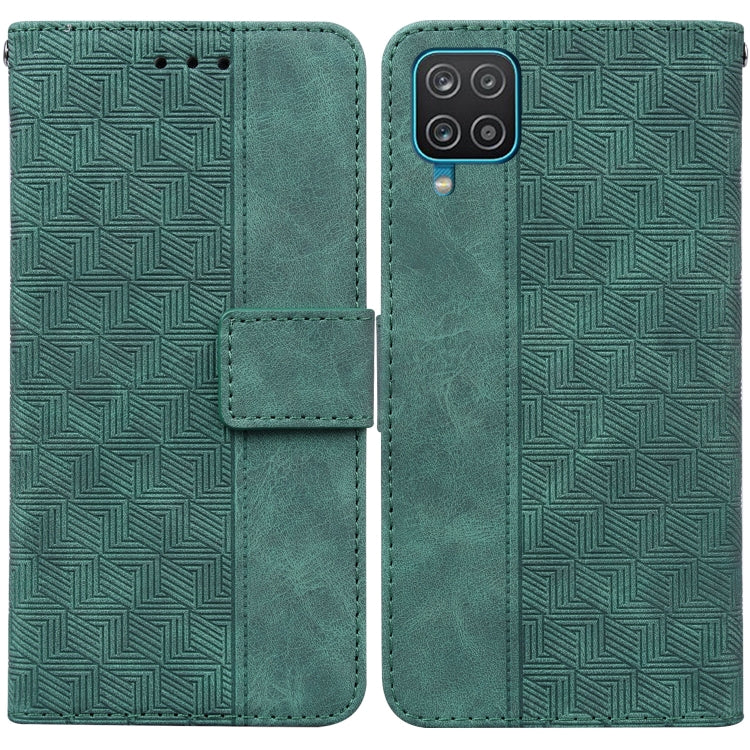 Geometric Embossed Leather Phone Case, For Samsung Galaxy A12 5G, For Samsung Galaxy A21s, For Samsung Galaxy A22 4G, For Samsung Galaxy A31, For Samsung Galaxy A32 4G, For Samsung Galaxy A32 5G, For Samsung Galaxy A42 5G, For Samsung Galaxy F22 4G