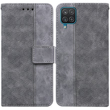 Load image into Gallery viewer, Geometric Embossed Leather Phone Case, For Samsung Galaxy M32 4G Indian / International Version