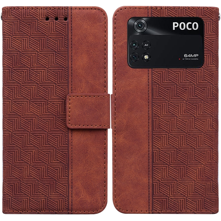 Geometric Embossed Leather Phone Case, For Xiaomi 12 / 12X, For Xiaomi 12 Pro, For Xiaomi Mi 10T Lite 5G, For Xiaomi Mi 10T Pro 5G / 10T 5G, For Xiaomi Poco M3 / Redmi 9 Power, For Xiaomi Poco M4 Pro, For Xiaomi Poco X3 NFC / Poco X3                   ...
