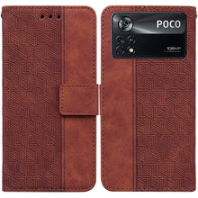 Load image into Gallery viewer, Geometric Embossed Leather Phone Case, For Xiaomi 12 / 12X, For Xiaomi 12 Pro, For Xiaomi Mi 10T Lite 5G, For Xiaomi Mi 10T Pro 5G / 10T 5G, For Xiaomi Poco M3 / Redmi 9 Power, For Xiaomi Poco M4 Pro, For Xiaomi Poco X3 NFC / Poco X3                   ...