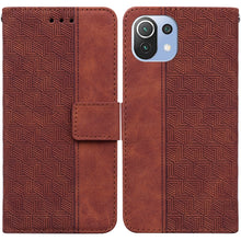 Load image into Gallery viewer, Geometric Embossed Leather Phone Case, For Xiaomi Mi 11 Lite 5G / 4G