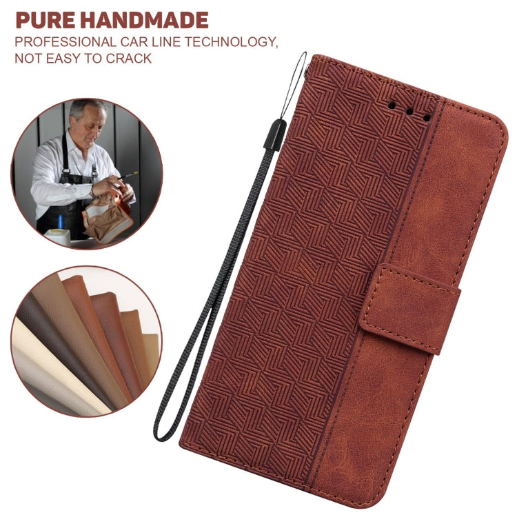 Geometric Embossed Leather Phone Case, For Xiaomi Mi 11 Lite 5G / 4G