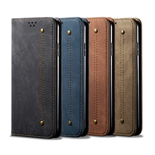 Load image into Gallery viewer, Denim Texture Flip Leather Phone Case, For Motorola Moto E40 / E30 / E20, For OnePlus Nord N20 5G, For Google Pixel 6a, For Xiaomi Redmi Note 11 Pro 4G / 5G