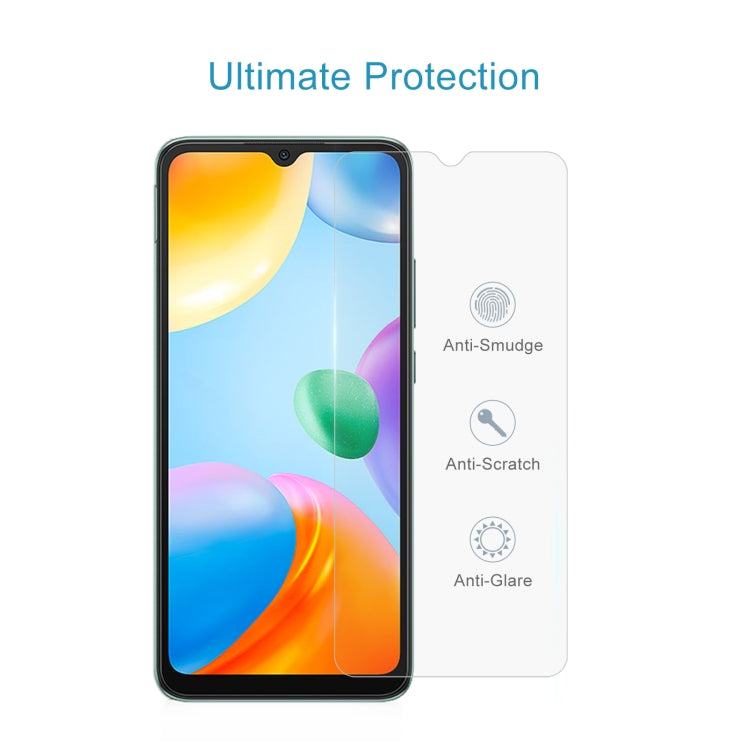 50 PCS 0.26mm 9H 2.5D Tempered Glass Film, For Xiaomi Redmi 10C / 10 India Version(50 PCS)