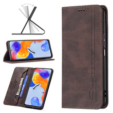 Load image into Gallery viewer, Magnetic RFID Blocking Anti-Theft Leather Phone Case, For Xiaomi Redmi Note 11 Pro International Version