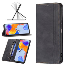 Load image into Gallery viewer, Magnetic RFID Blocking Anti-Theft Leather Phone Case, For Xiaomi Redmi Note 11 Pro International Version