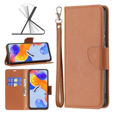 Load image into Gallery viewer, Litchi Texture Pure Color Horizontal Flip Leather Phone Case, For Xiaomi Redmi Note 11 Pro International Version