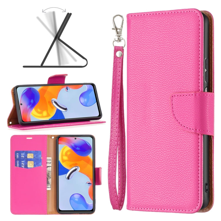 Litchi Texture Pure Color Horizontal Flip Leather Phone Case, For Xiaomi Redmi Note 11 Pro International Version