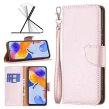 Load image into Gallery viewer, Litchi Texture Pure Color Horizontal Flip Leather Phone Case, For Xiaomi Redmi Note 11 Pro International Version