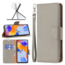 Load image into Gallery viewer, Litchi Texture Pure Color Horizontal Flip Leather Phone Case, For Xiaomi Redmi Note 11 Pro International Version