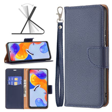 Load image into Gallery viewer, Litchi Texture Pure Color Horizontal Flip Leather Phone Case, For Xiaomi Redmi Note 11 Pro International Version