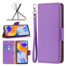 Load image into Gallery viewer, Litchi Texture Pure Color Horizontal Flip Leather Phone Case, For Xiaomi Redmi Note 11 Pro International Version