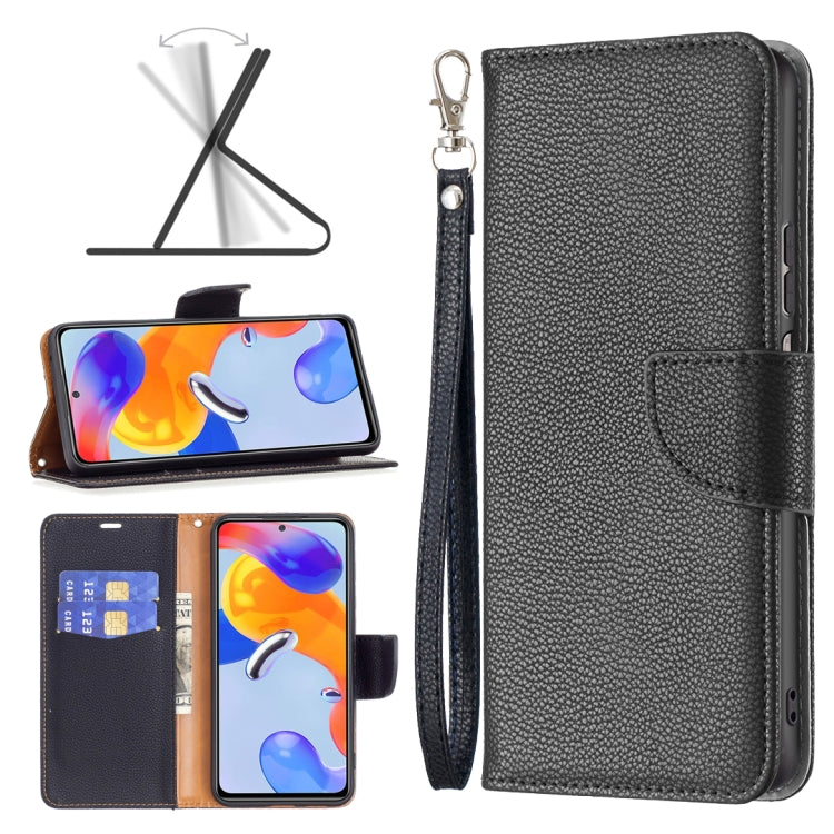 Litchi Texture Pure Color Horizontal Flip Leather Phone Case, For Xiaomi Redmi Note 11 Pro International Version