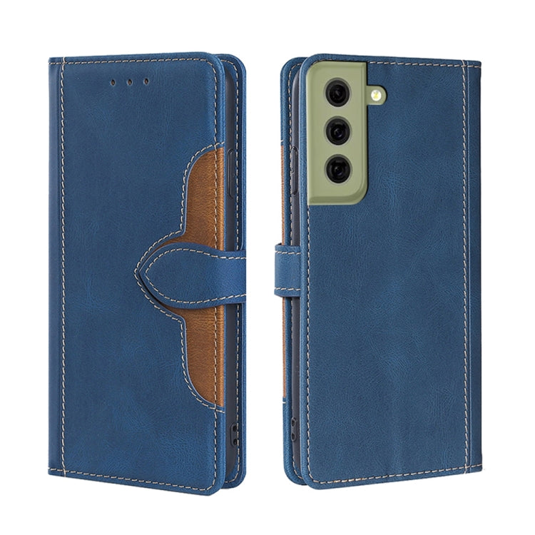 Skin Feel Straw Hat Magnetic Buckle Leather Phone Case, For Samsung Galaxy S21 FE, For Samsung Galaxy Xcover 5