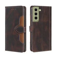 Load image into Gallery viewer, Skin Feel Straw Hat Magnetic Buckle Leather Phone Case, For Samsung Galaxy S21 FE, For Samsung Galaxy Xcover 5