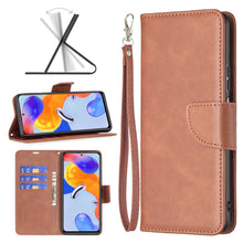 Load image into Gallery viewer, Lambskin Texture Pure Color Horizontal Flip Leather Phone Case, For Xiaomi Redmi Note 11 Pro International Version