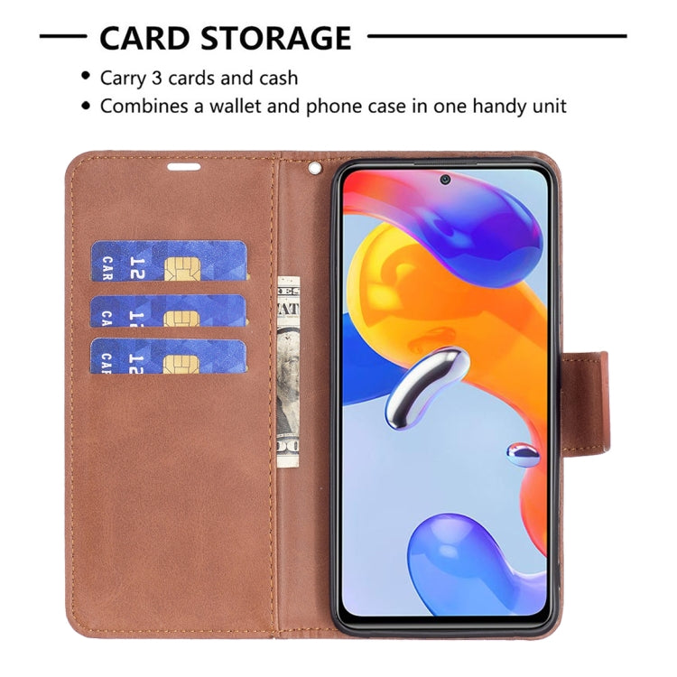 Lambskin Texture Pure Color Horizontal Flip Leather Phone Case, For Xiaomi Redmi Note 11 Pro International Version