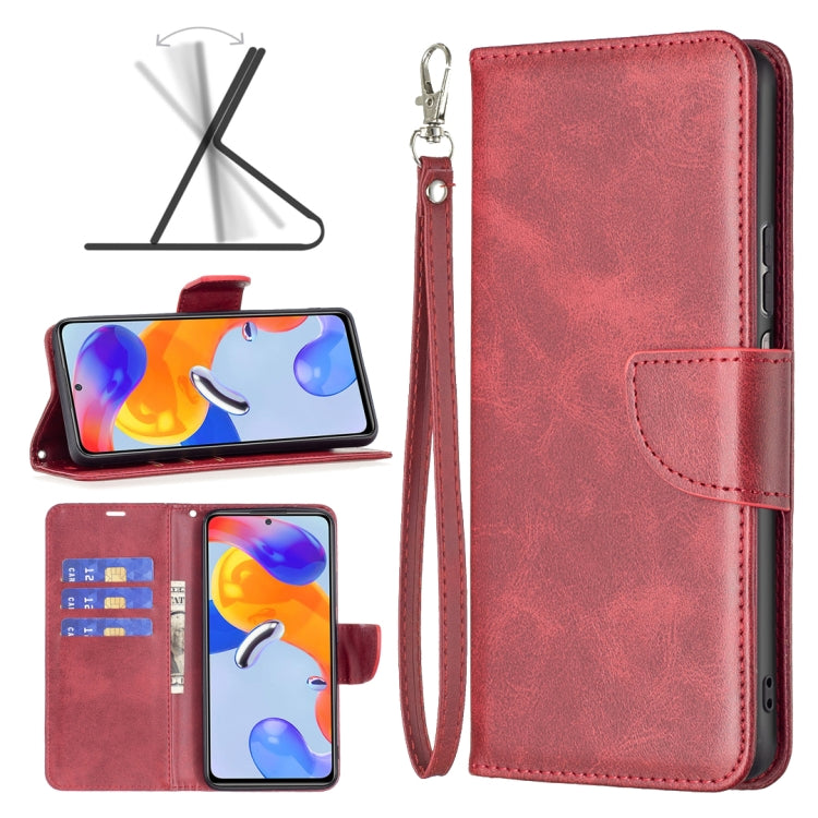 Lambskin Texture Pure Color Horizontal Flip Leather Phone Case, For Xiaomi Redmi Note 11 Pro International Version
