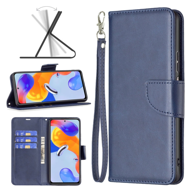 Lambskin Texture Pure Color Horizontal Flip Leather Phone Case, For Xiaomi Redmi Note 11 Pro International Version