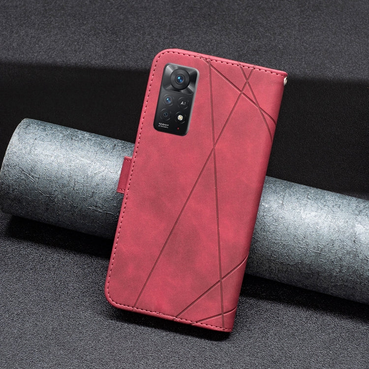 Rhombus Texture Magnetic Buckle Horizontal Flip Leather Phone Case, For Xiaomi Redmi Note 11 Pro International Version