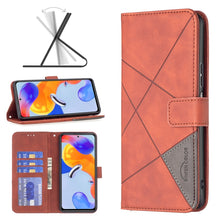 Load image into Gallery viewer, Rhombus Texture Magnetic Buckle Horizontal Flip Leather Phone Case, For Xiaomi Redmi Note 11 Pro International Version
