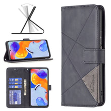 Load image into Gallery viewer, Rhombus Texture Magnetic Buckle Horizontal Flip Leather Phone Case, For Xiaomi Redmi Note 11 Pro International Version
