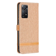 Load image into Gallery viewer, Color Matching Denim Texture Leather Phone Case, For Xiaomi Redmi Note 11 Pro International Version
