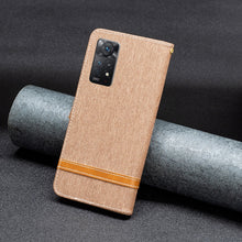 Load image into Gallery viewer, Color Matching Denim Texture Leather Phone Case, For Xiaomi Redmi Note 11 Pro International Version