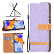 Load image into Gallery viewer, Color Matching Denim Texture Leather Phone Case, For Xiaomi Redmi Note 11 Pro International Version
