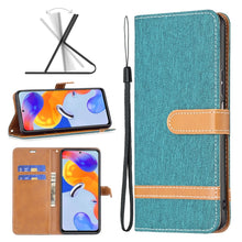 Load image into Gallery viewer, Color Matching Denim Texture Leather Phone Case, For Xiaomi Redmi Note 11 Pro International Version