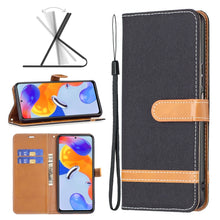 Load image into Gallery viewer, Color Matching Denim Texture Leather Phone Case, For Xiaomi Redmi Note 11 Pro International Version