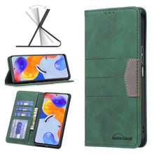 Load image into Gallery viewer, Magnetic Splicing Leather Phone Case, For Xiaomi Redmi Note 11 Pro International Version