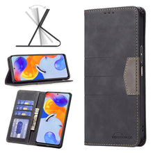 Load image into Gallery viewer, Magnetic Splicing Leather Phone Case, For Xiaomi Redmi Note 11 Pro International Version