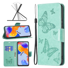 Load image into Gallery viewer, Two Butterflies Embossing Leather Phone Case, For Xiaomi Redmi Note 11 Pro International Version
